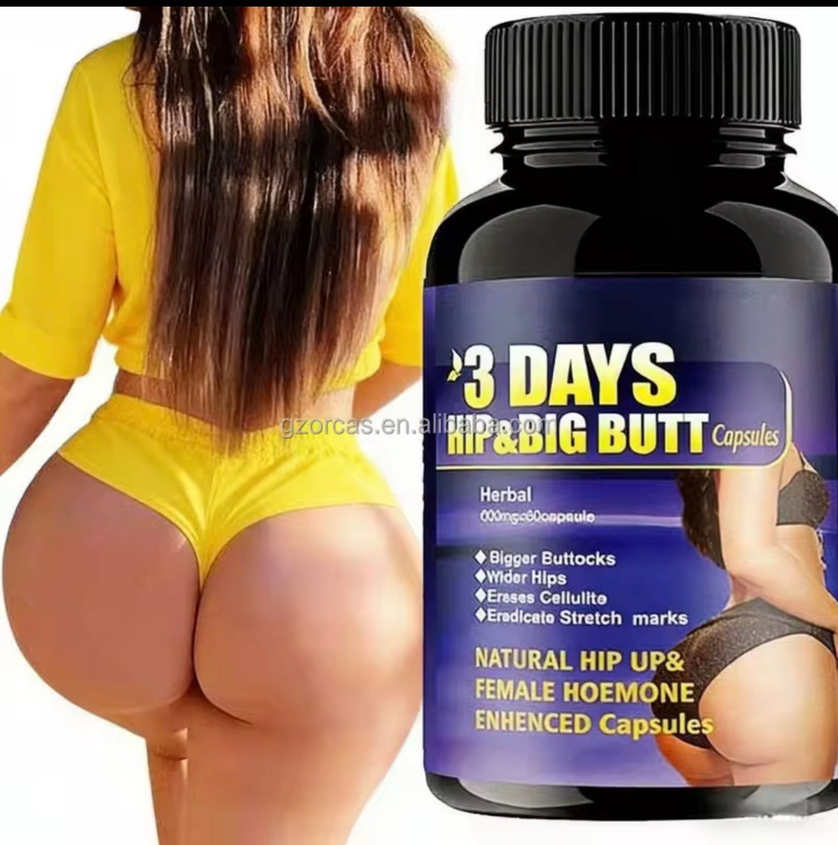 3 days HIP & BIG BUTT capsules for wider buttocks and improve buttock usa